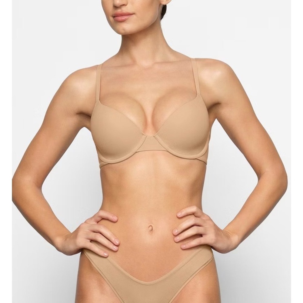 NWT SKIMS Fits Everybody T-Shirt Bra Ochre Tan Underwire 34C